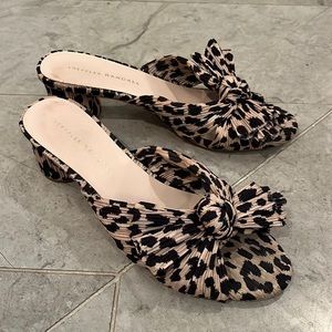 Loeffler Randall Leopard Emilia “2” heel. Size 7.5